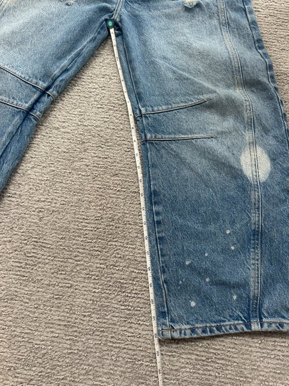 Free People Good Luck Mid-Rise Barrel Jeans - Rare discontinued wash 100 Years! - Picture 3 of 10